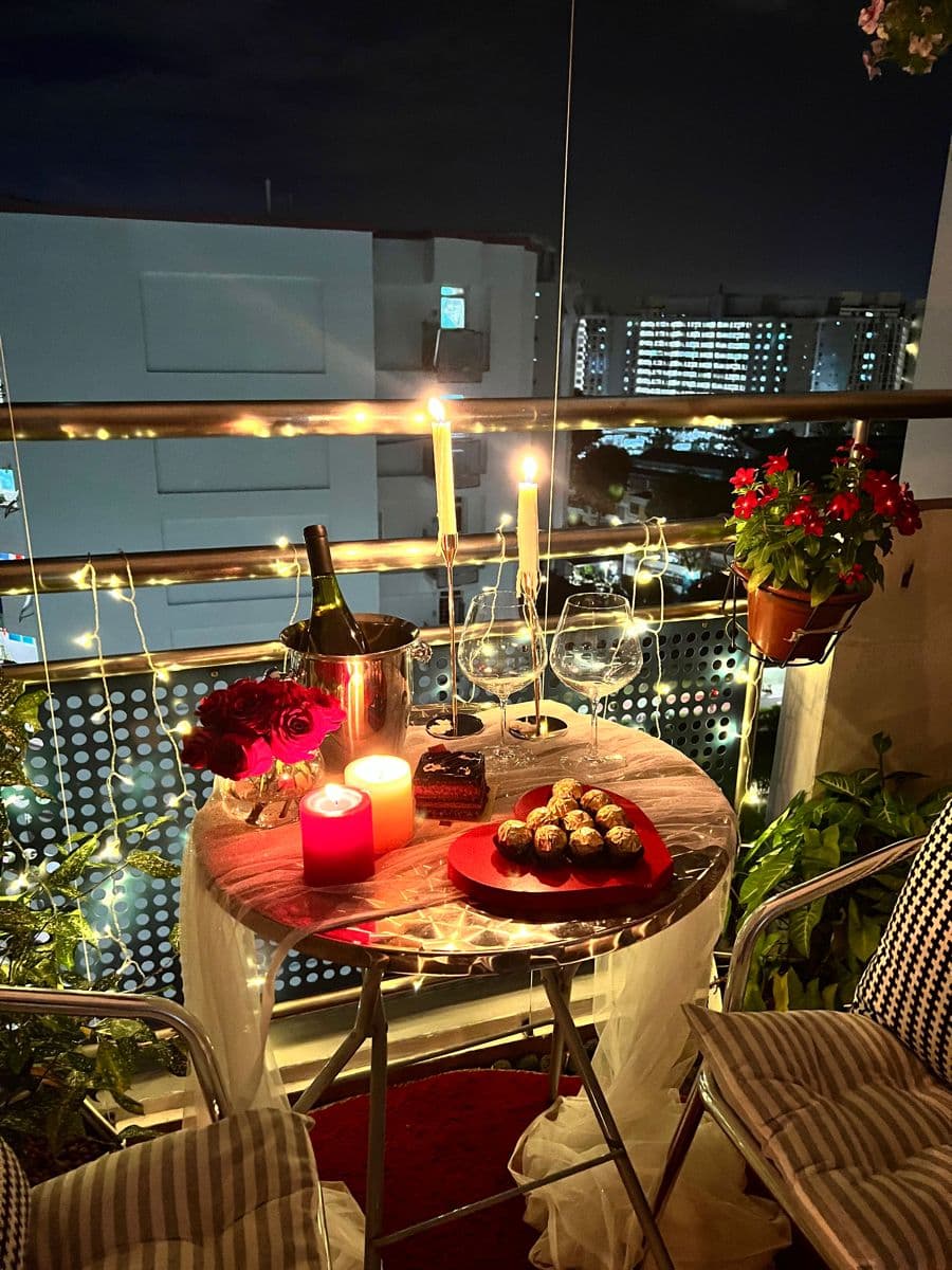 Romantic Balcony Setup